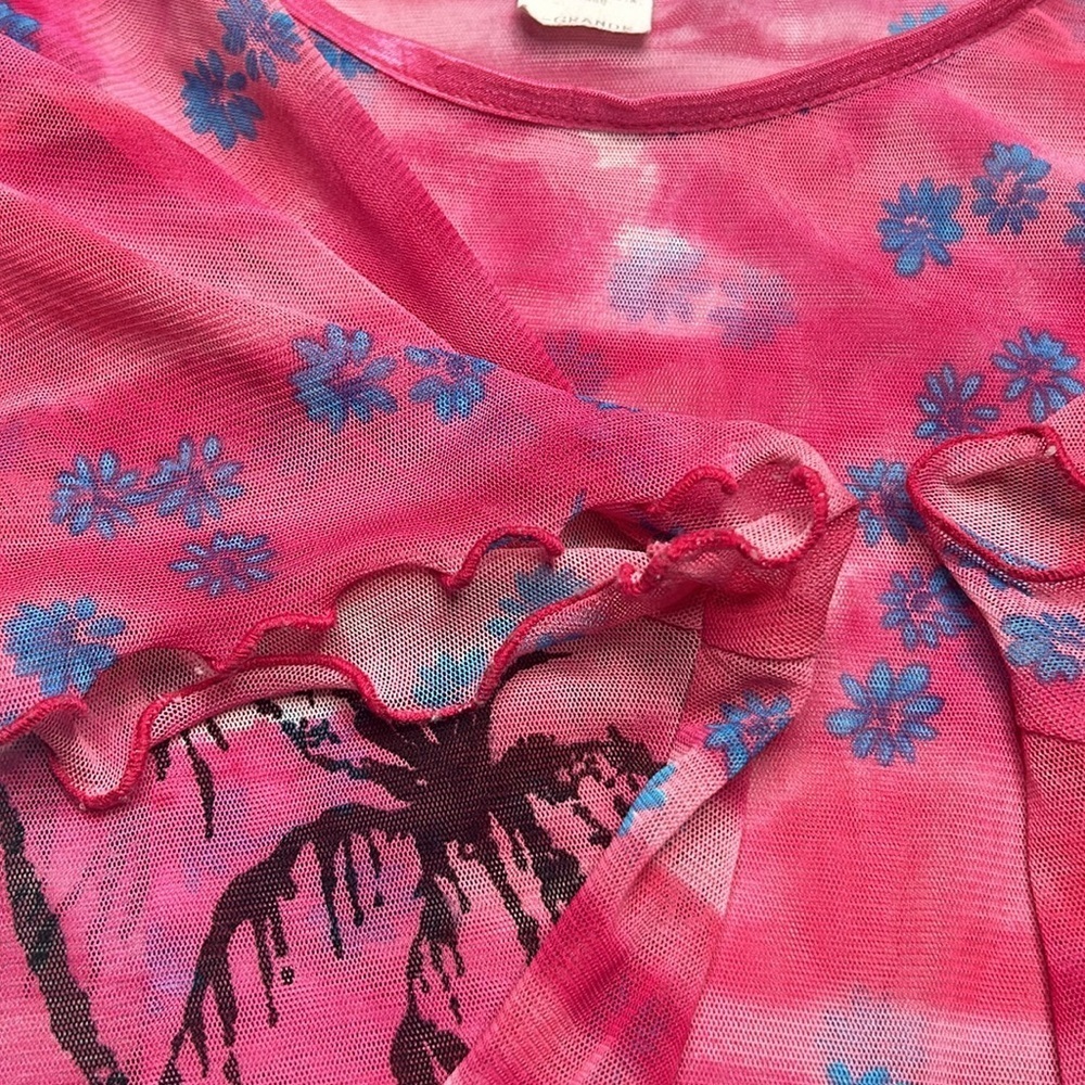 Tropical Sheer Top - Picture 8 of 11